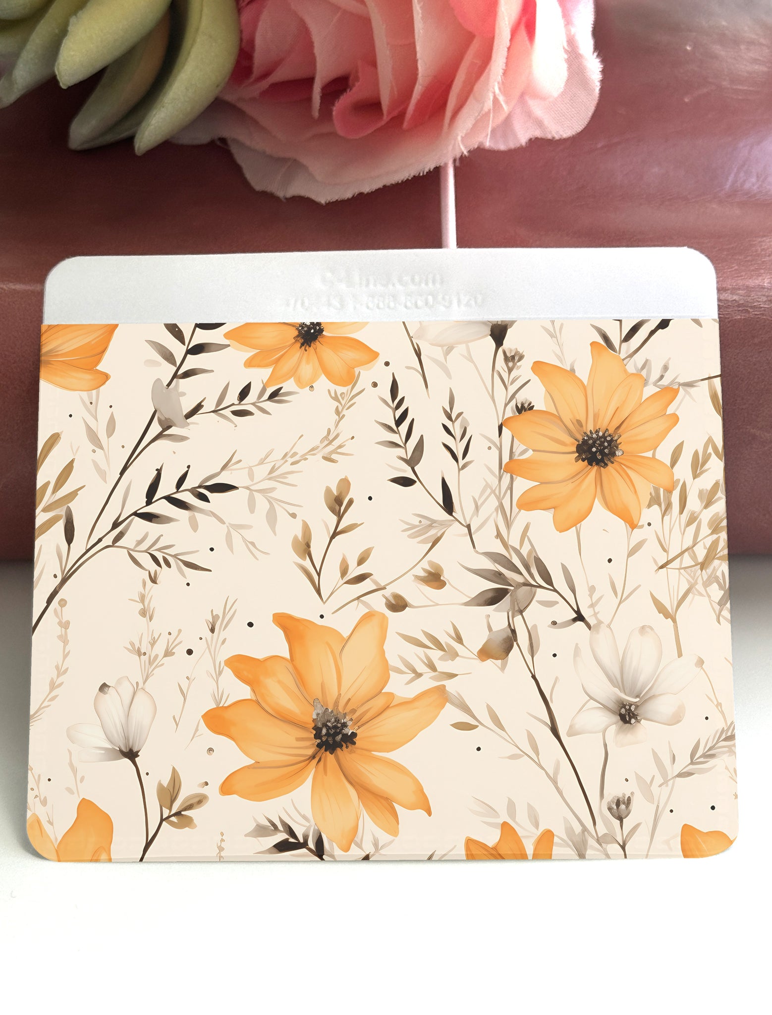 Adhesive Vinyl Pocket - Floral