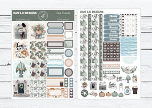 Give Thanks Hobonichi Cousin Sticker Kit