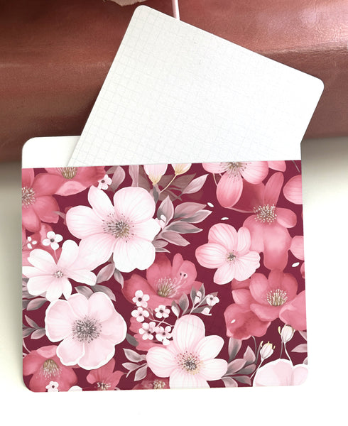 Adhesive Vinyl Pocket - Floral