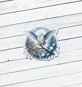 Holographic Christmas Vinyl Sticker - Water Resistant