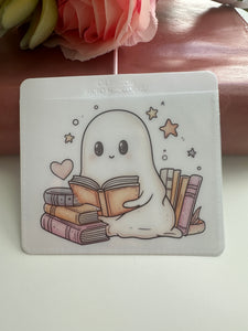 Adhesive Vinyl Pocket - Reading Ghost