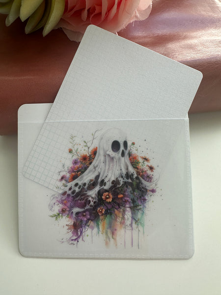 Adhesive Vinyl Pocket - Spooky Ghost