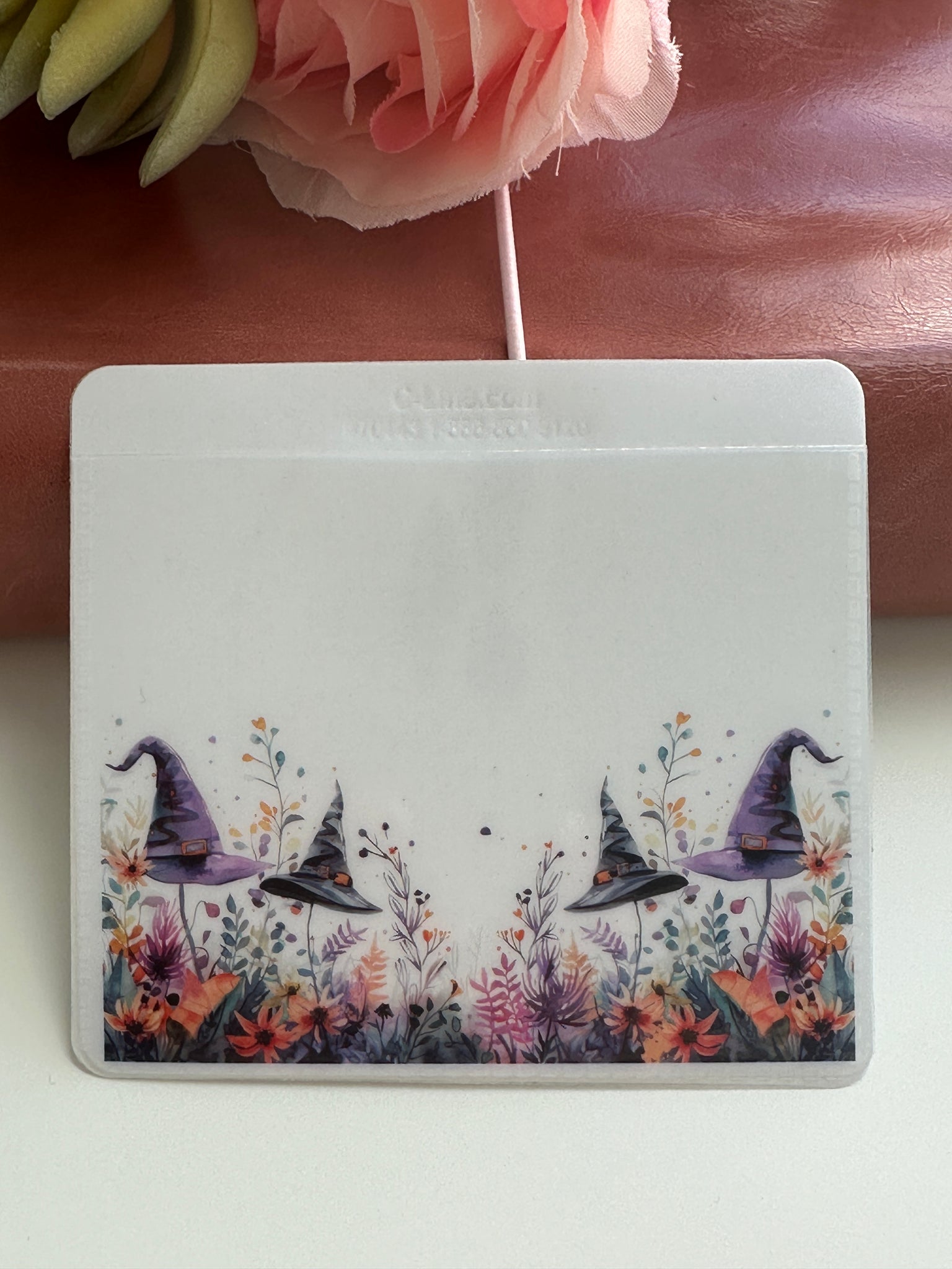 Adhesive Vinyl Pocket - Witch Hat