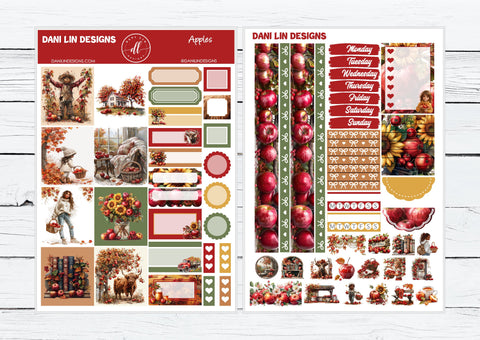 Apples Hobonichi Cousin Sticker Kit