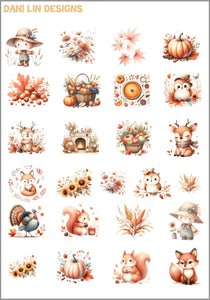 Autumn Cuteness Deco Sheet