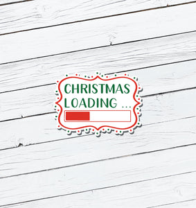 Christmas Loading Vinyl Sticker - Water Resistant