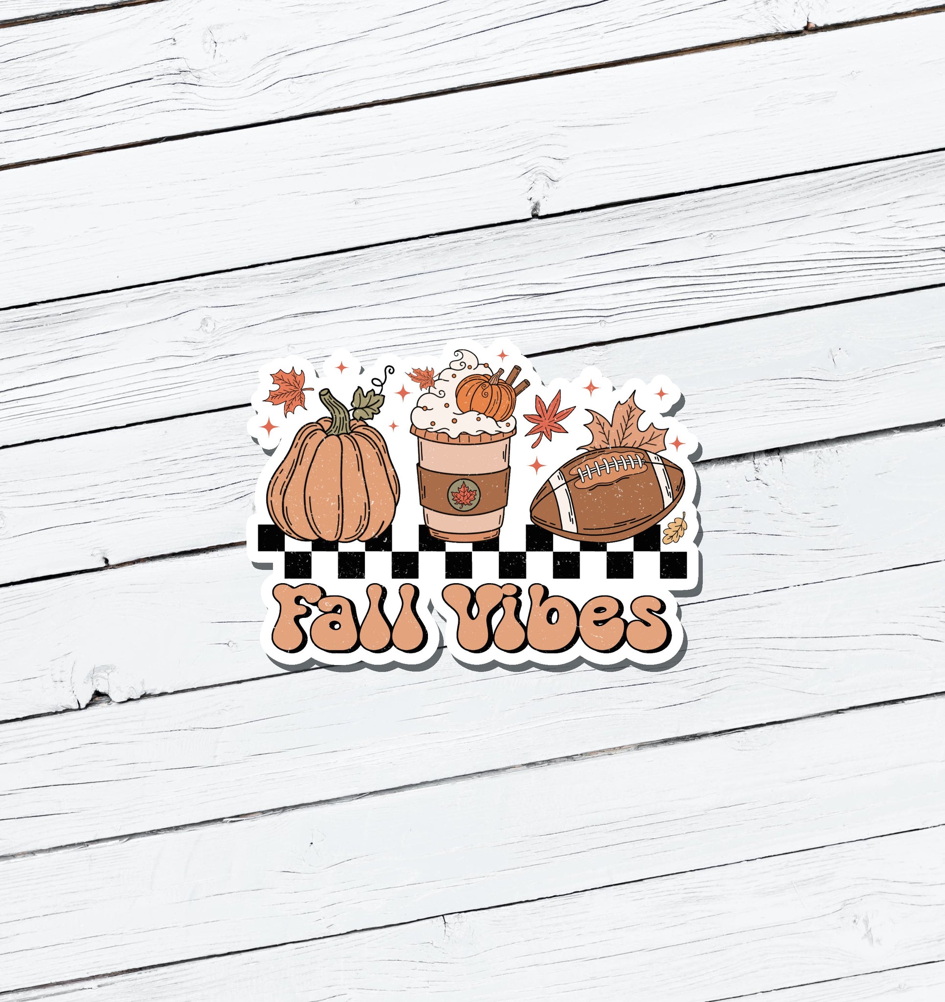 Fall Vibes Vinyl Sticker - Water Resistant