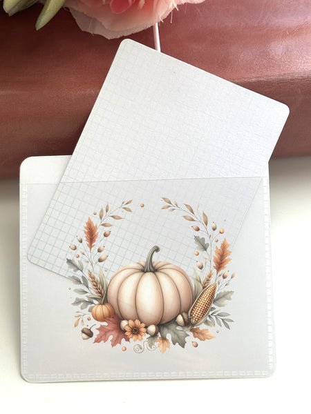 Adhesive Vinyl Pocket - Pumpkin