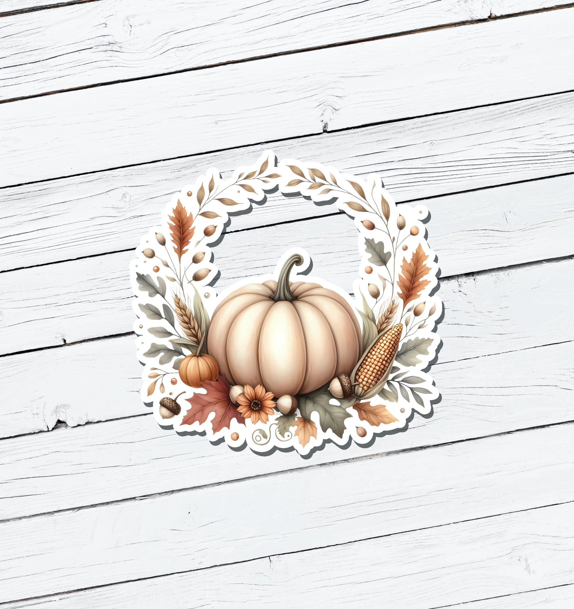 Pumpkin Vinyl Sticker - Water Resistant