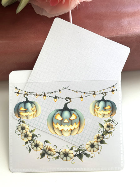 Adhesive Vinyl Pocket - Jack-o-Lantern