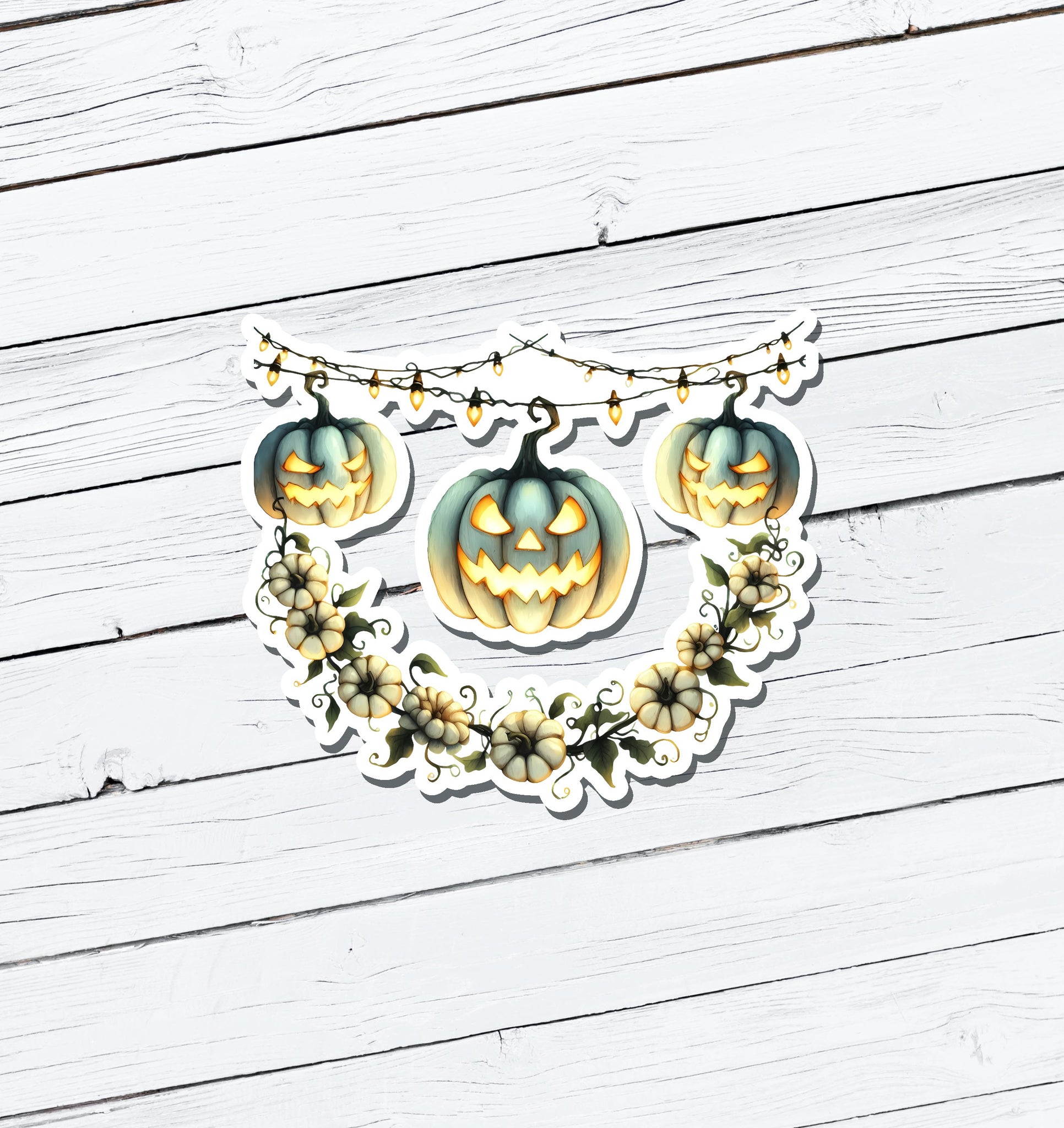 Jack-o-Lantern Vinyl Sticker - Water Resistant