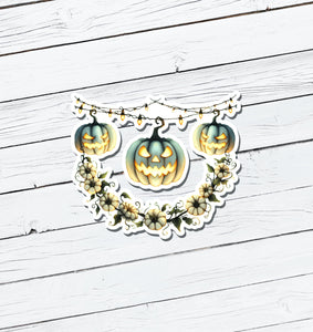 Jack-o-Lantern Vinyl Sticker - Water Resistant