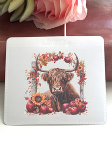 Adhesive Vinyl Pocket - Highland Cow