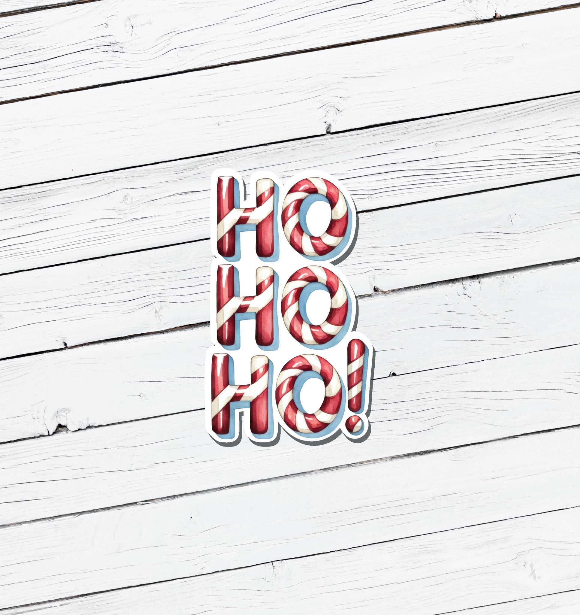 Ho Ho Ho Christmas Vinyl Sticker - Water Resistant