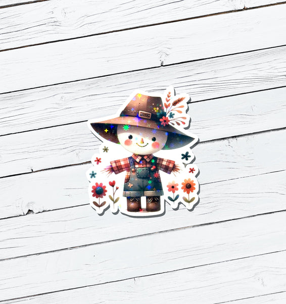 Holographic Scarecrow Vinyl Sticker - Water Resistant