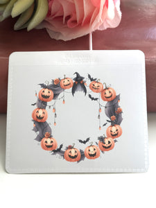 Adhesive Vinyl Pocket - Jack-o-Lantern Wreath