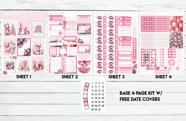 Pretty Pink Christmas Sticker Kit