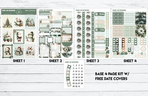 Green Christmas Sticker Kit