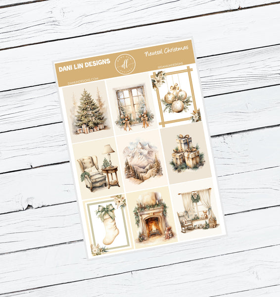 Neutral Christmas Sticker Kit