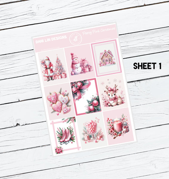 Pretty Pink Christmas Sticker Kit