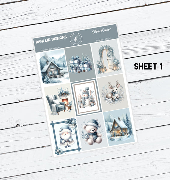 Blue Winter Sticker Kit