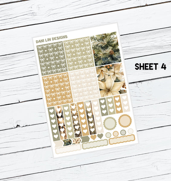 Neutral Christmas Sticker Kit