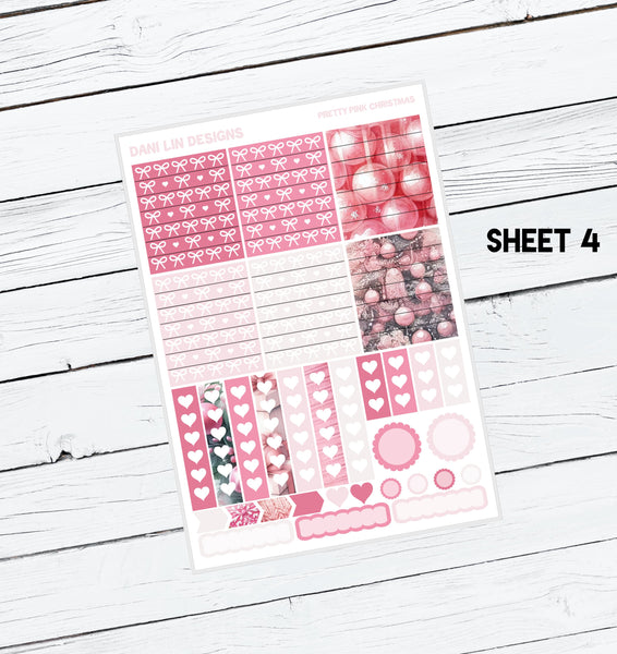 Pretty Pink Christmas Sticker Kit