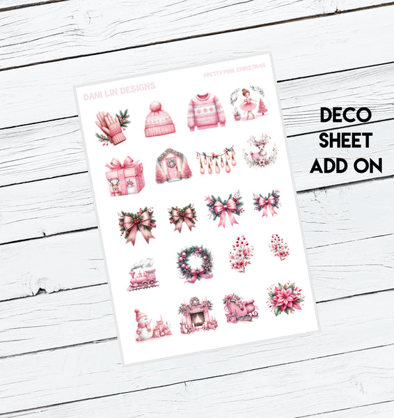 Pretty Pink Christmas Sticker Kit