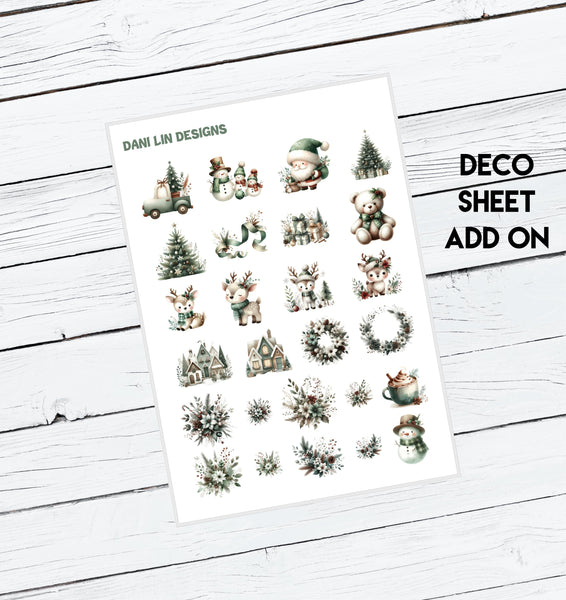 Green Christmas Sticker Kit