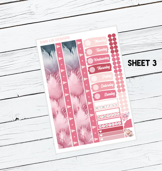 Christmas in Pink Sticker Kit