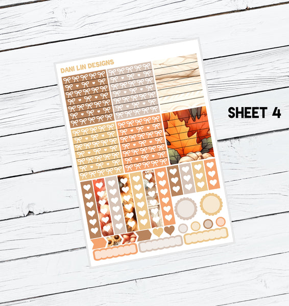 Autumn Cuteness Sticker Kit