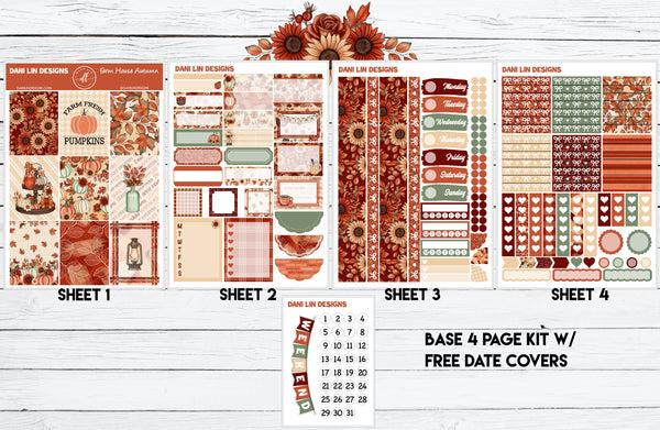 Farmhouse Autumn Sticker Kit