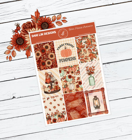 Farmhouse Autumn Sticker Kit