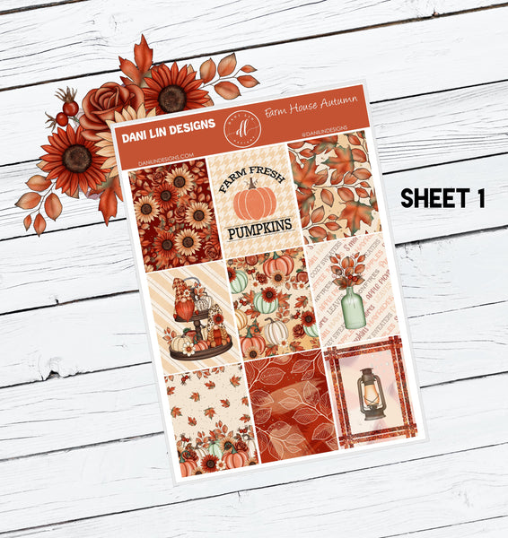 Farmhouse Autumn Sticker Kit