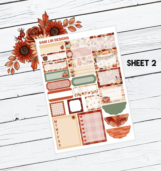 Farmhouse Autumn Sticker Kit