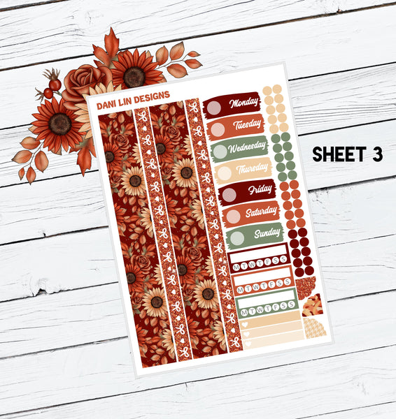 Farmhouse Autumn Sticker Kit