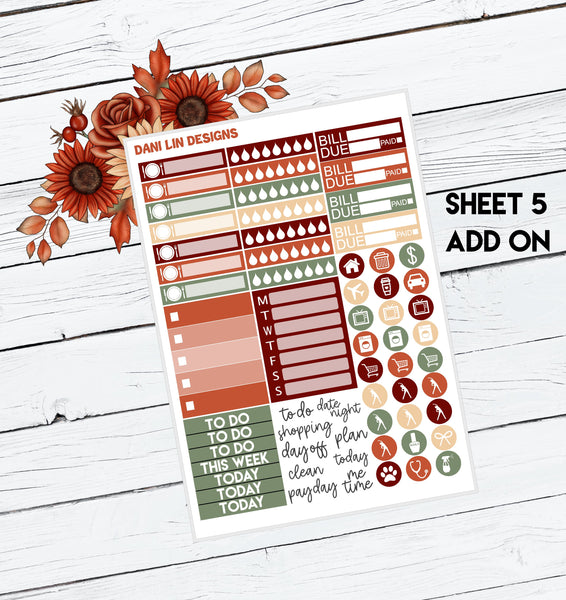 Farmhouse Autumn Sticker Kit