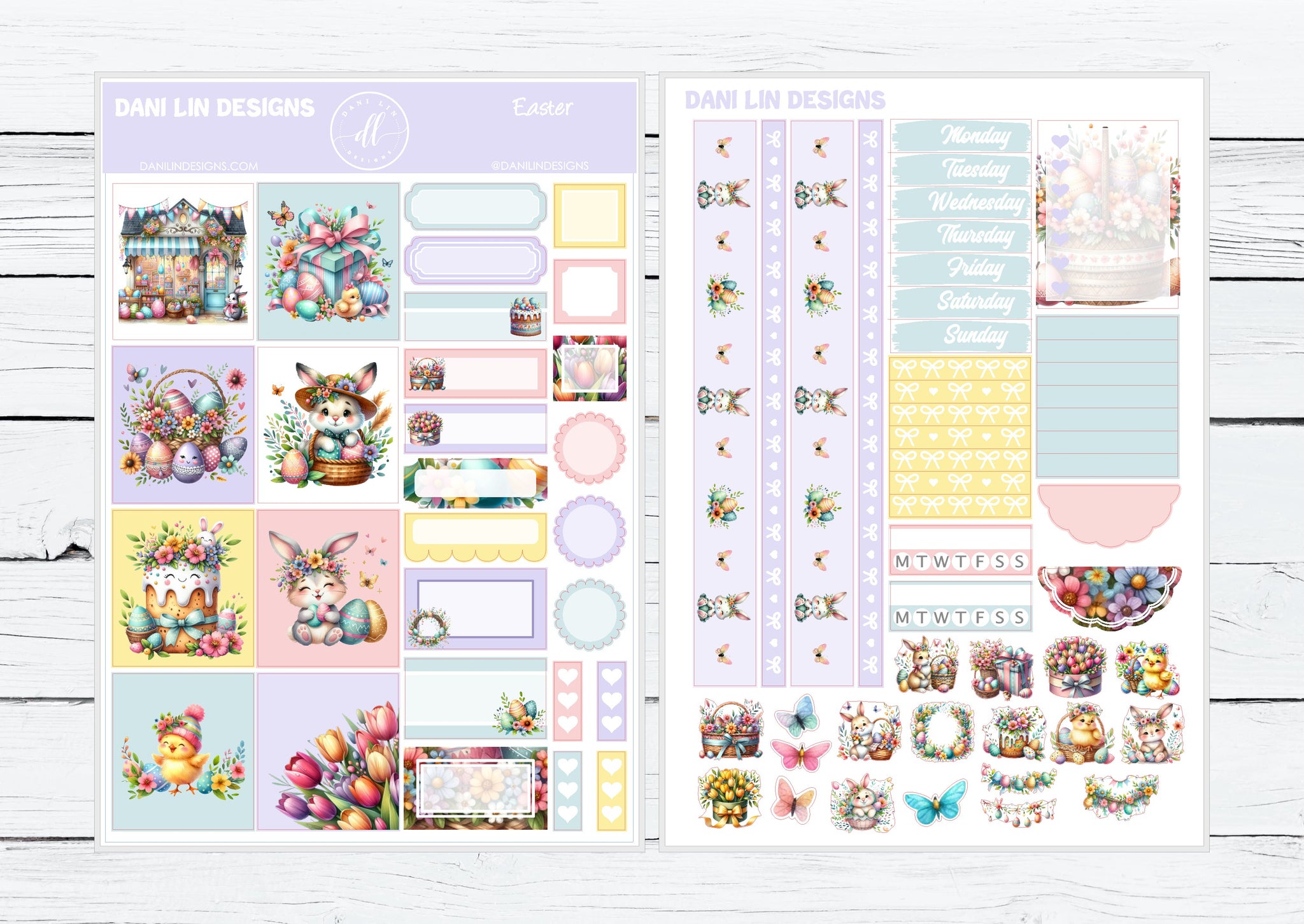 Easter Hobonichi Cousin Sticker Kit