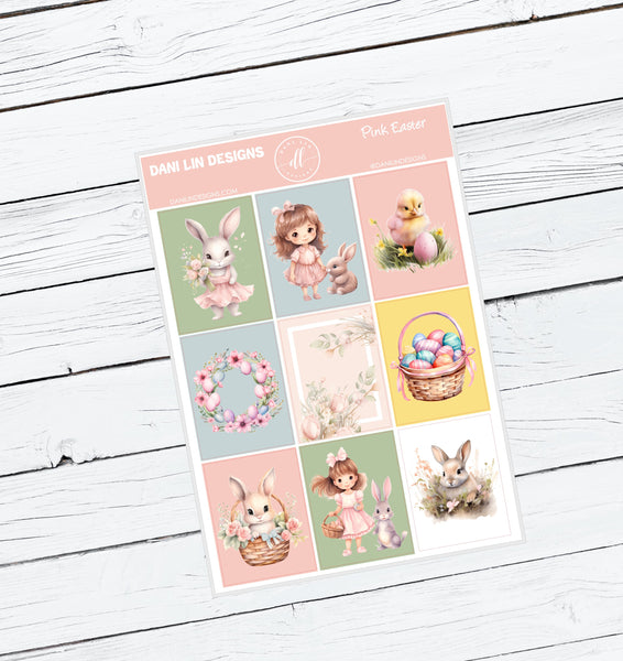 Pink Easter Sticker Kit