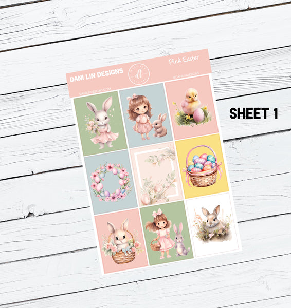 Pink Easter Sticker Kit