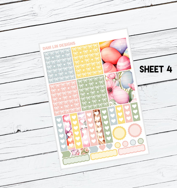 Pink Easter Sticker Kit