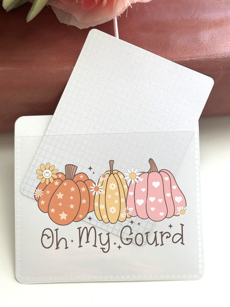 Adhesive Vinyl Pocket - Oh My Gourd