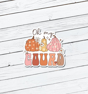 Oh My Gourd Vinyl Sticker - Water Resistant