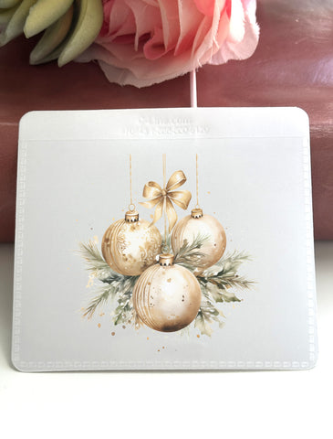 Adhesive Vinyl Pocket - Christmas Ornaments