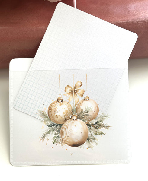 Adhesive Vinyl Pocket - Christmas Ornaments