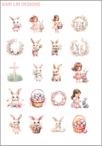 Pink Easter Deco Sheet