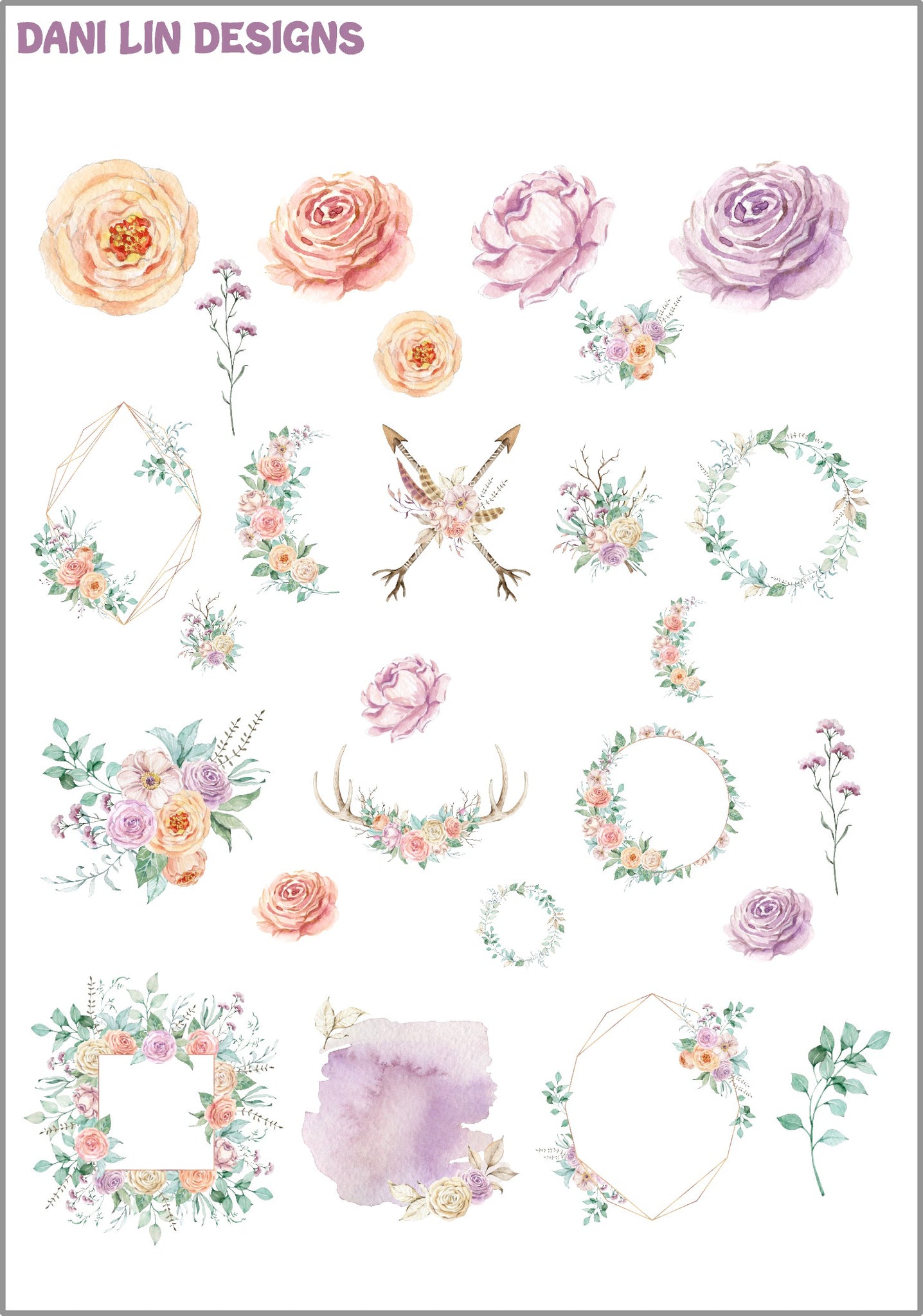 Pretty Flowers Deco Sheet