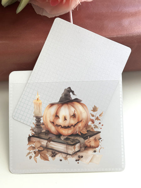 Adhesive Vinyl Pocket - Jack-o-Lantern