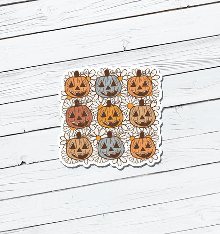 Pumpkins Vinyl Sticker - Water Resistant