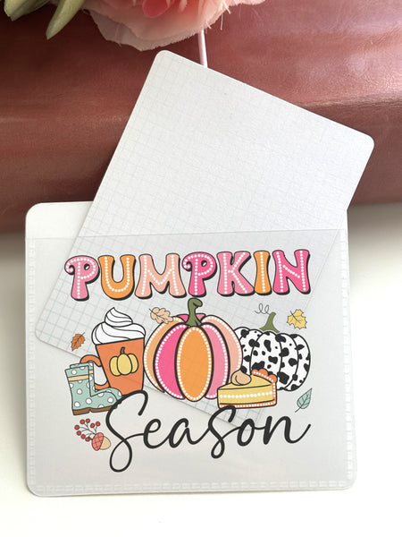 Adhesive Vinyl Pocket - Pumpkin Season